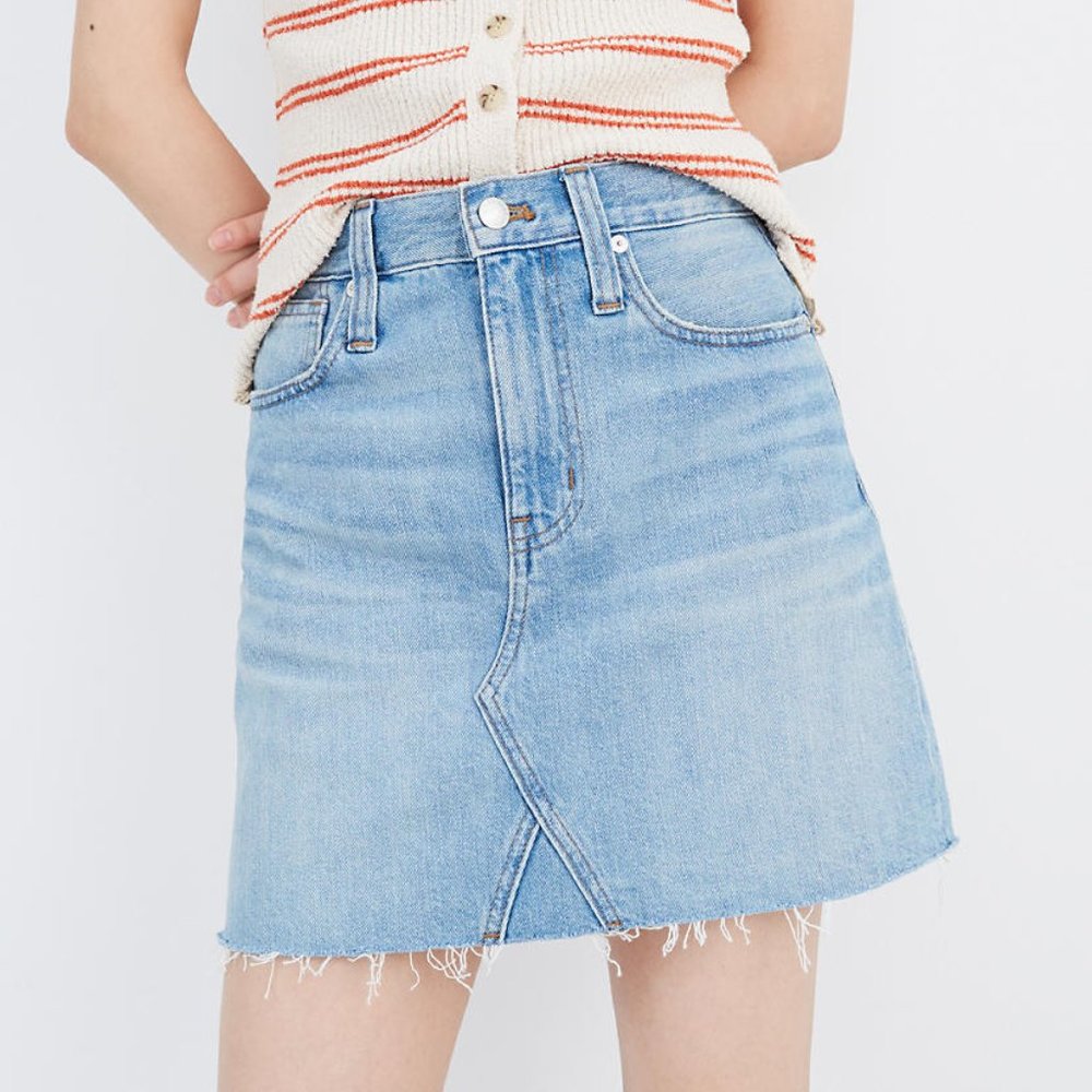 Madewell A-line Denim Skirt